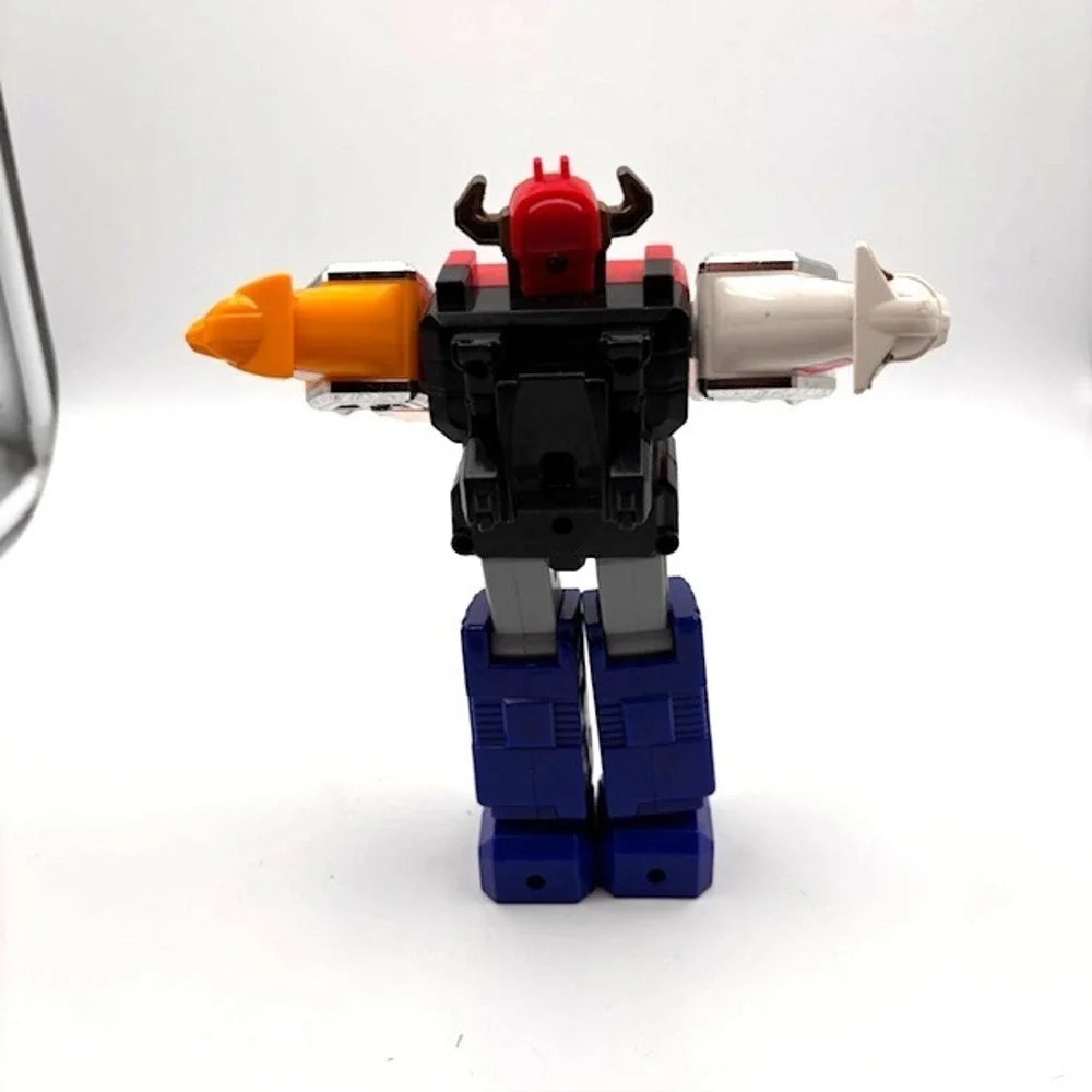 Vintage Mighty Morph Power Ranger Megazord Toy Red Blue Yellow White Black Robot